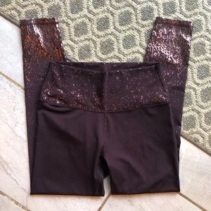 Z by Zobha Shine Raisin Ombré Leggings size Large